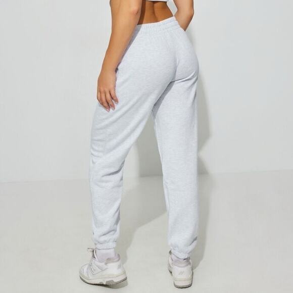 Garage Spring Gray Mix High Rise Relaxed Fleece '90s Jogger Sweatpants XS - Picture 7 of 10